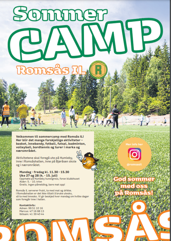 Sommercamp på Romsås med Romsås IL